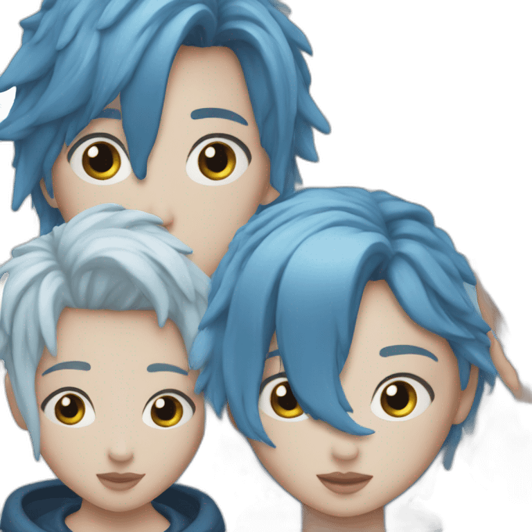 Blue is the warmest color emoji