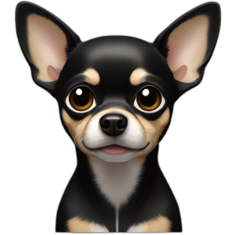 Chihuahua noir emoji