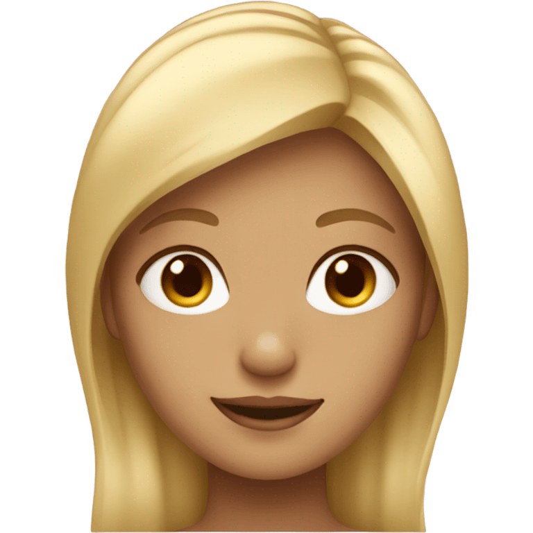 girl w/ blond hair  emoji