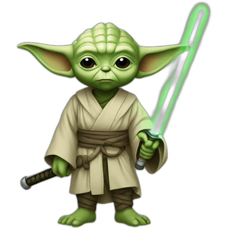 Yoda avec katana emoji