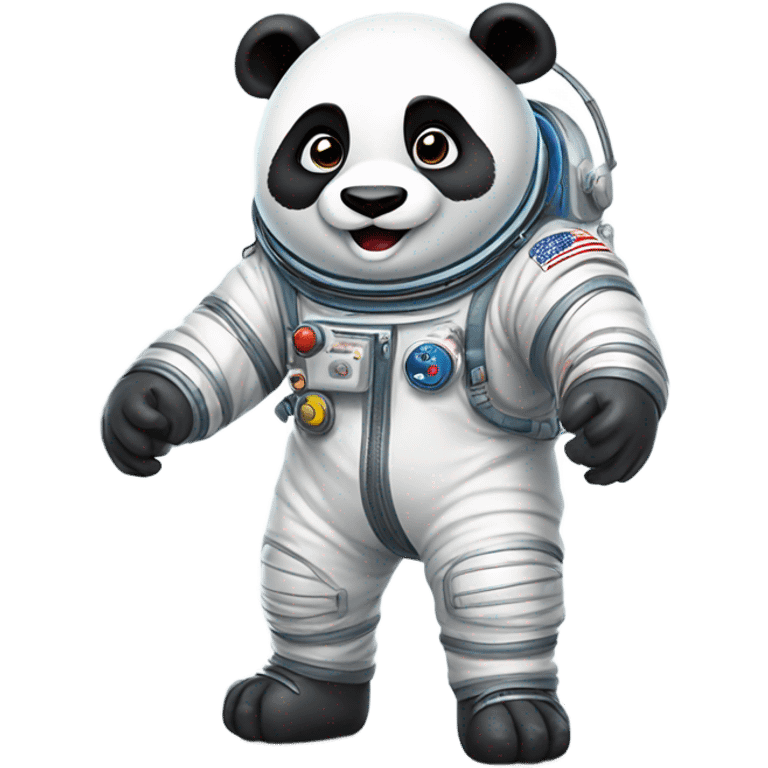 Farting space panda emoji