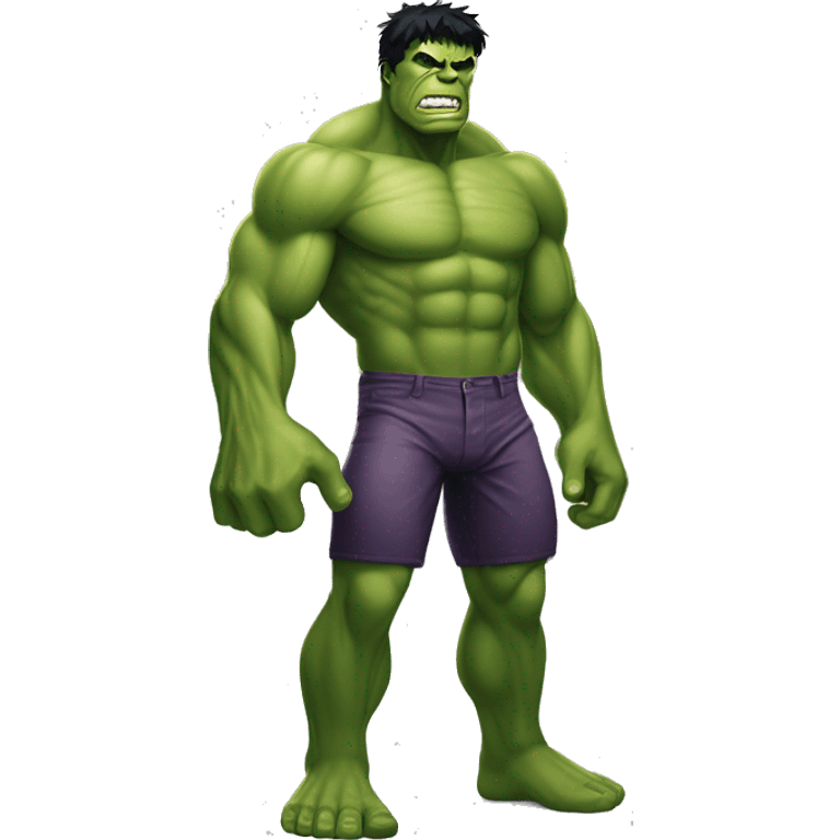 The hulk body with muscles emoji