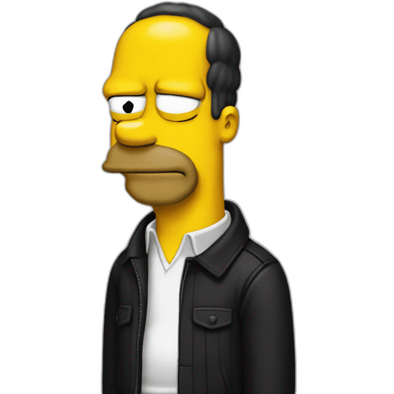 homer simpson black emoji