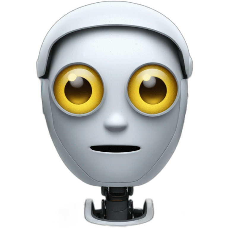 Ai robot viewing report emoji