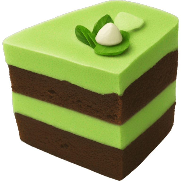 Matcha cake emoji