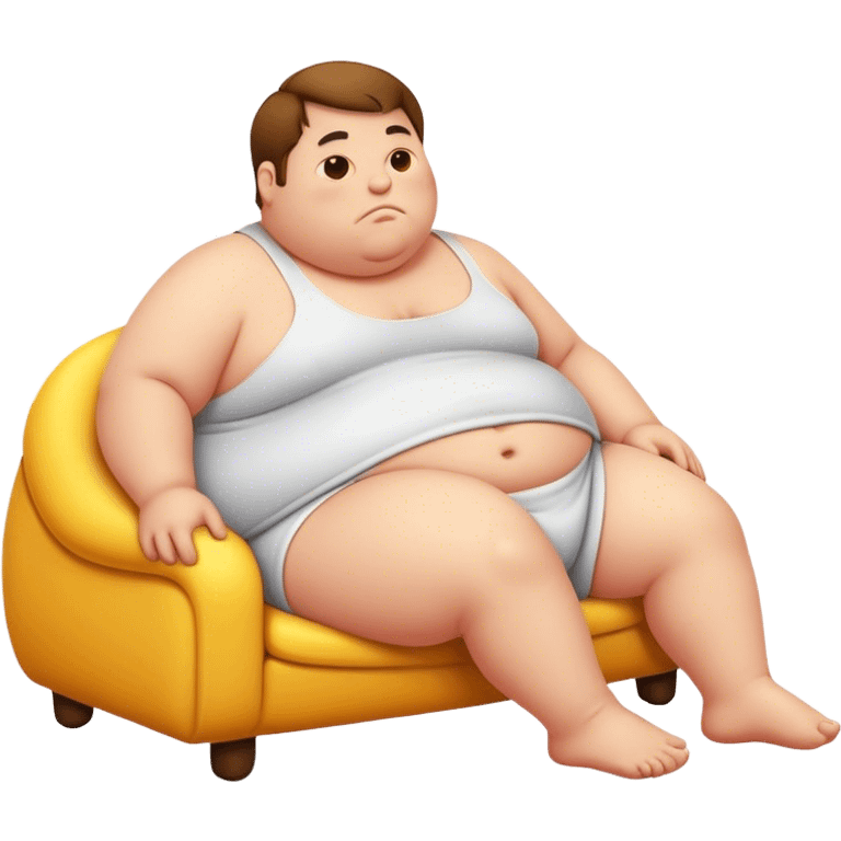 Lazy fat person emoji