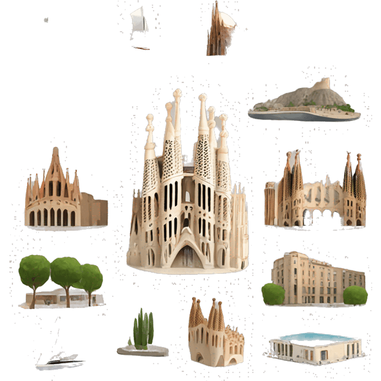 create an emoji of barcelona's landmarks emoji