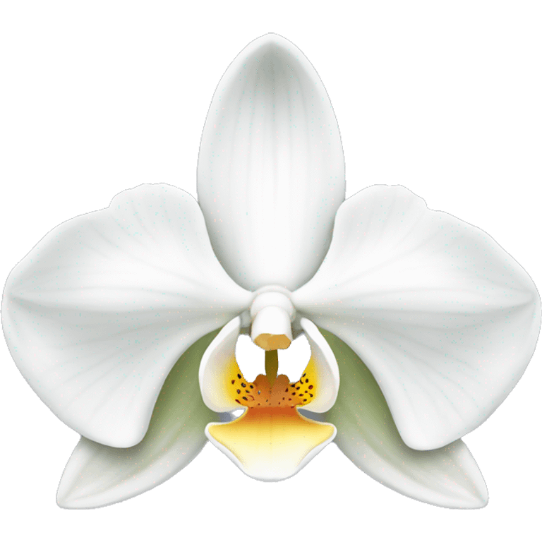 White orchid emoji