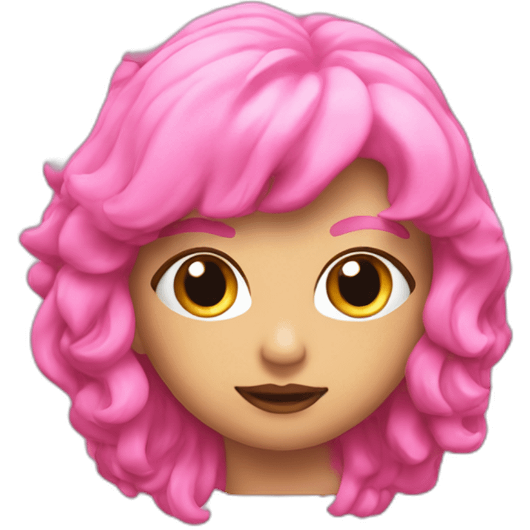 Yippie signature pink 3d emoji