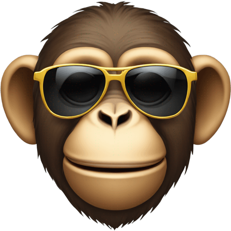 Monkey with sunglasses gambling  emoji