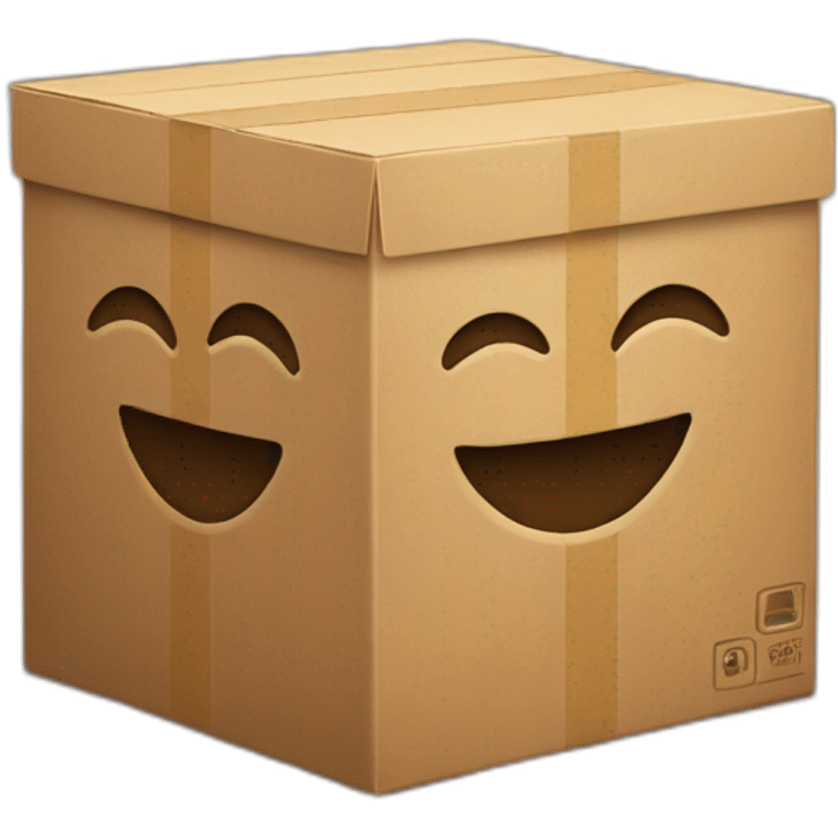 box with smile emoji