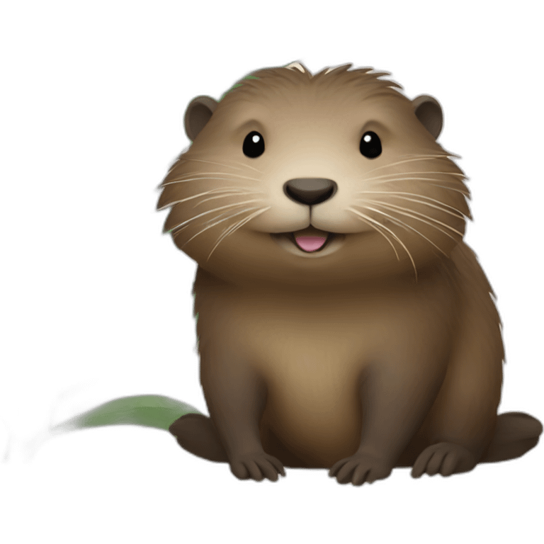 Nutria in love emoji