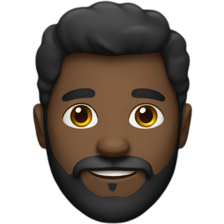 Black bearded man emoji