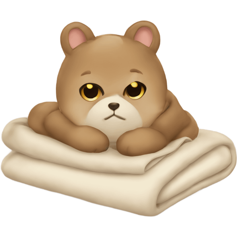 Cozy beige emojis, blankets, blankets, animals emoji