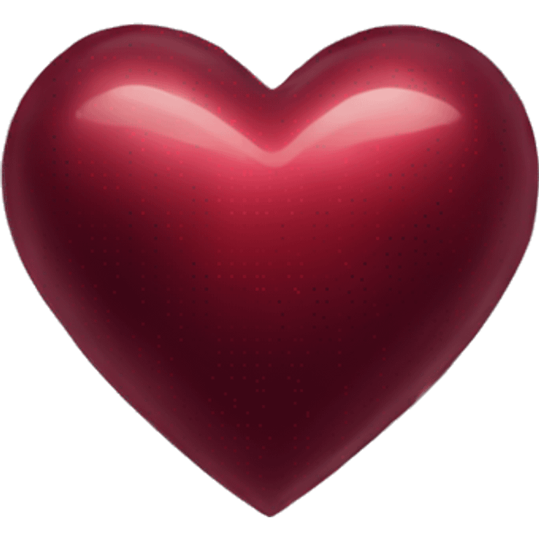 Garnet colored heart emoji