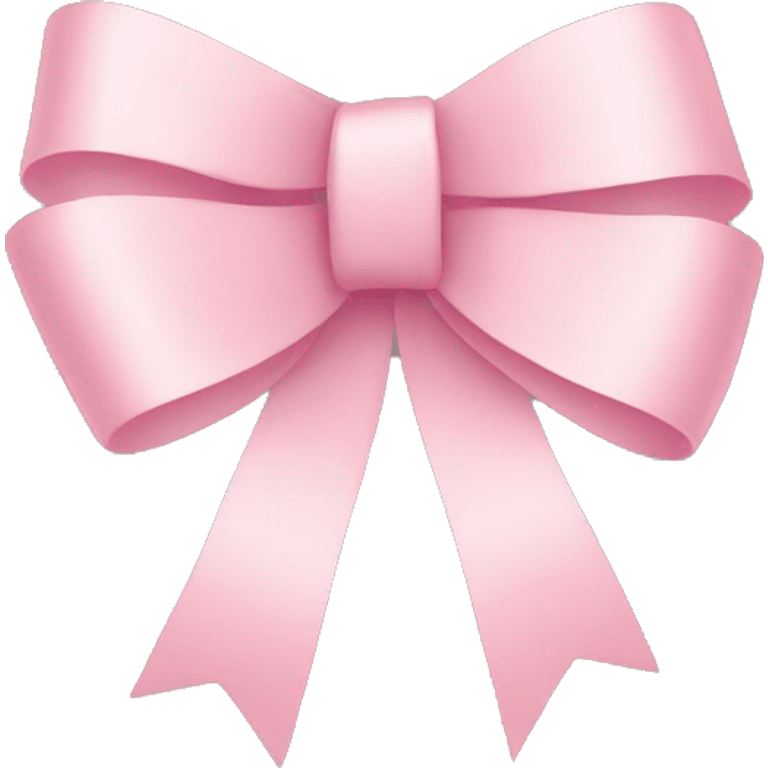 light pink ribbon bow emoji