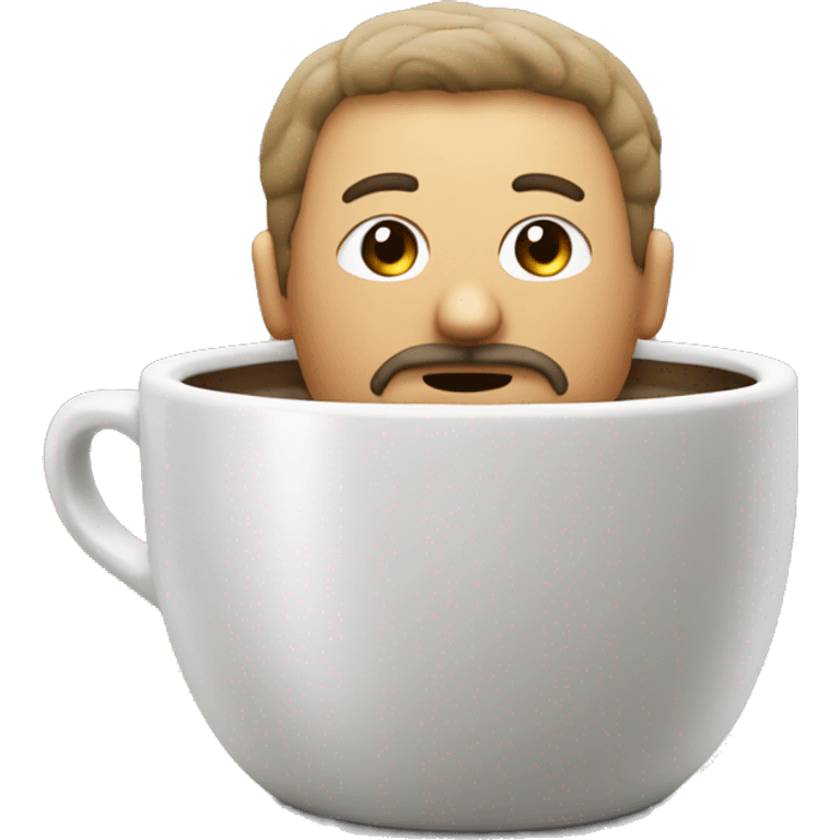 Goatee man in a cup emoji