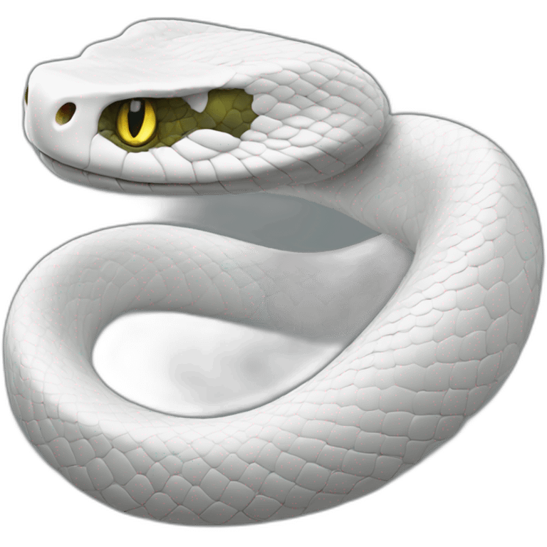 snake white  emoji