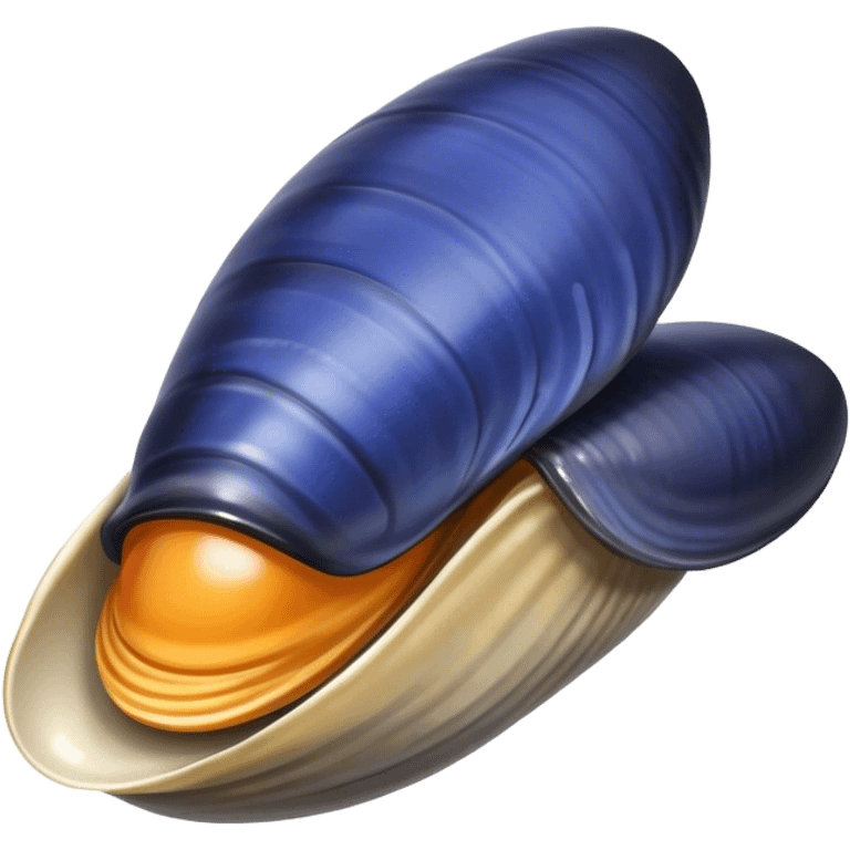 Blue mussel emoji