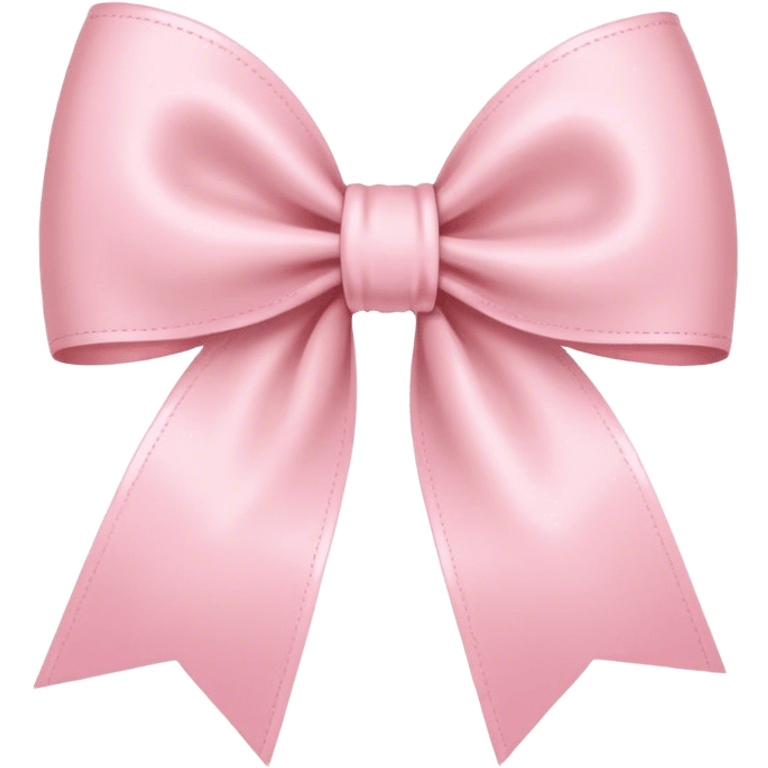 light pink bow on light pink bow emoji