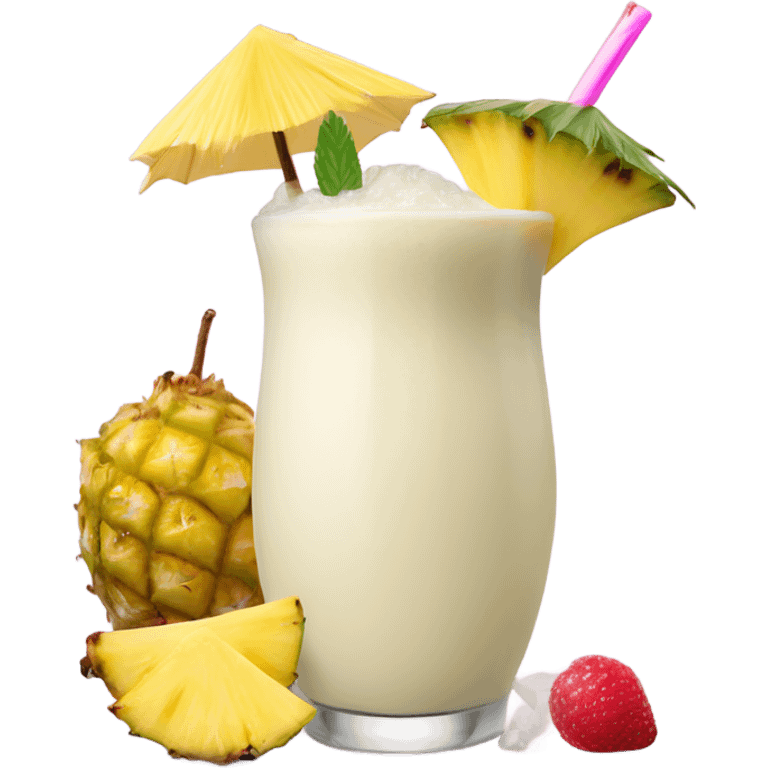 Chic pina colada smoothie emoji