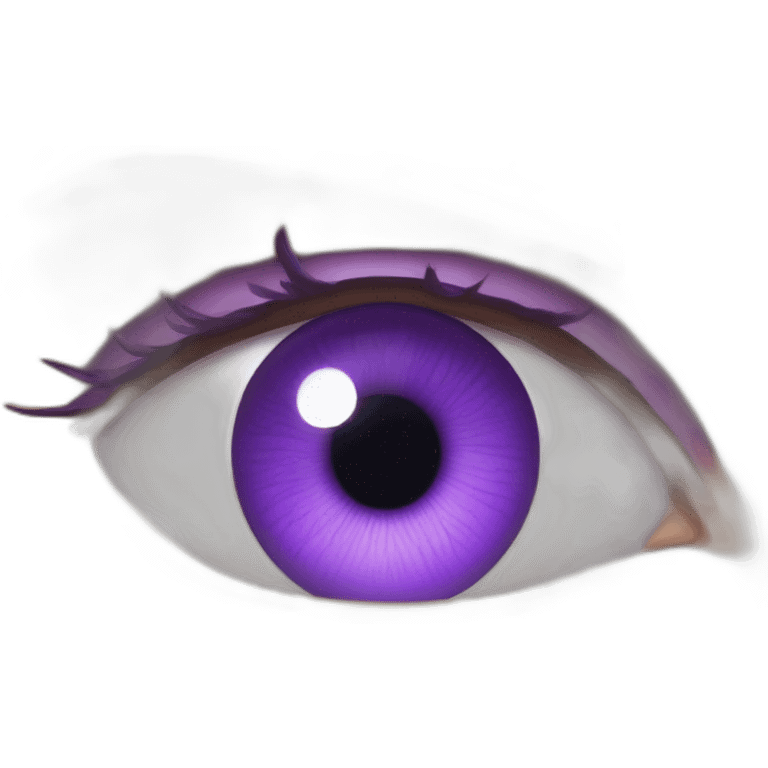 majestic godly violet iris eyeball serious intense symmetrical knowledgable emoji