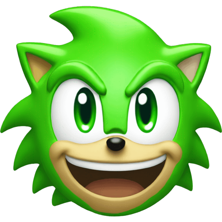 sonic green emoji