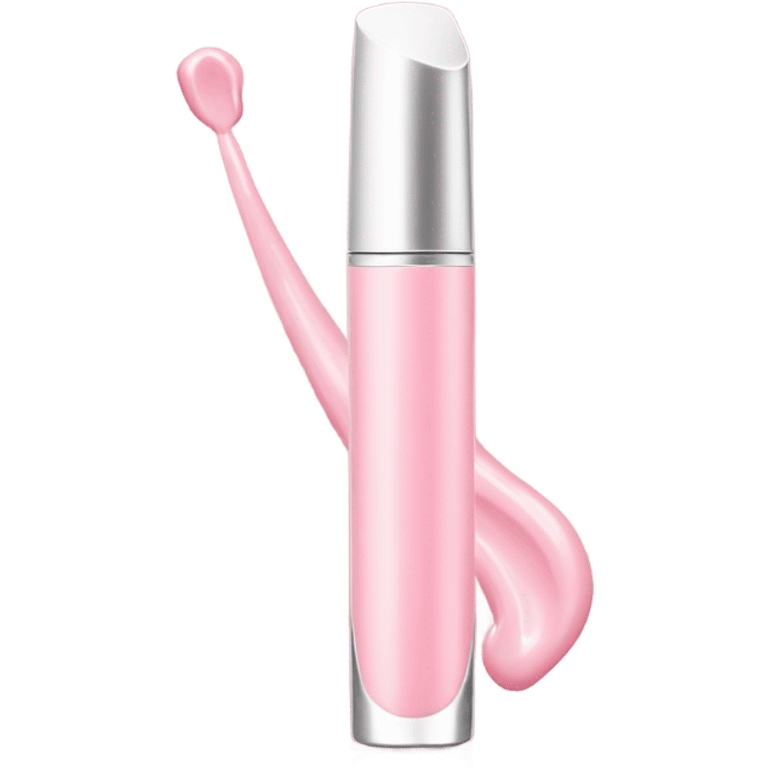 Light pink lip gloss tube emoji