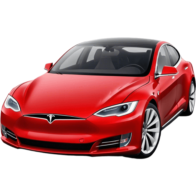 Tesla Model S - Tesla (Model Year: 2022) (Iconic colour: Red) emoji