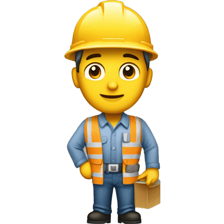 trabajador de aire acondicionado saludando emoji