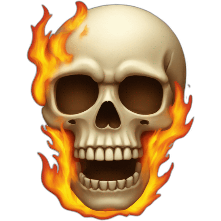 Skull-fire emoji