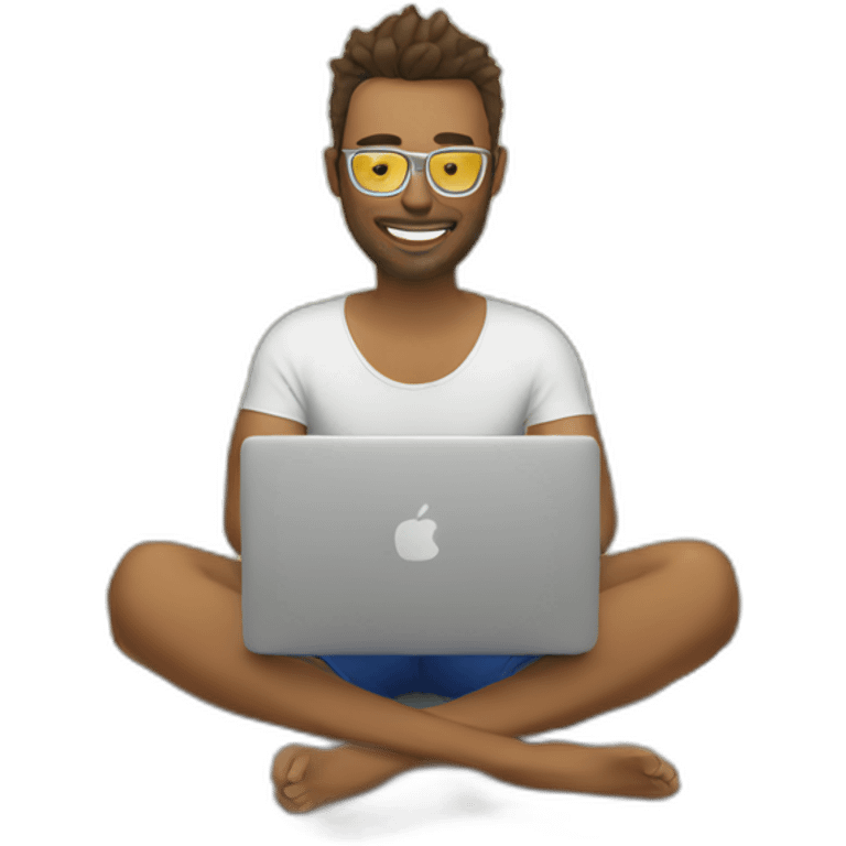 digital-nomad-working-at-beach emoji