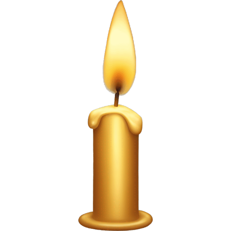 Golden candle emoji