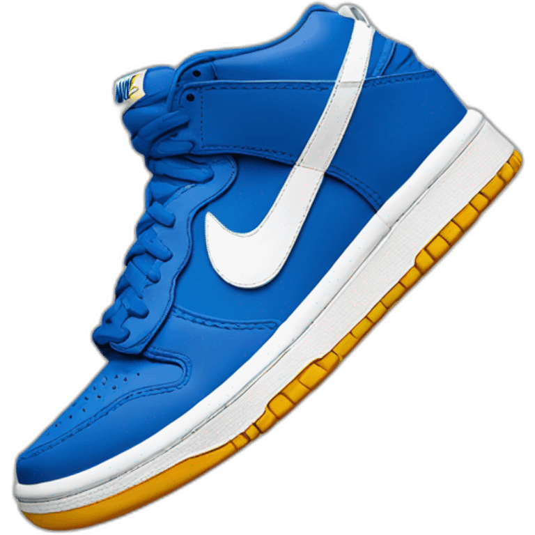 Dunk nike bleue emoji