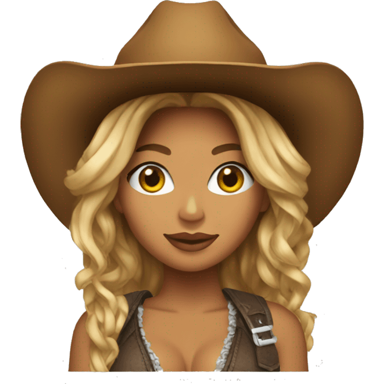 beyonce in cowboy hat emoji