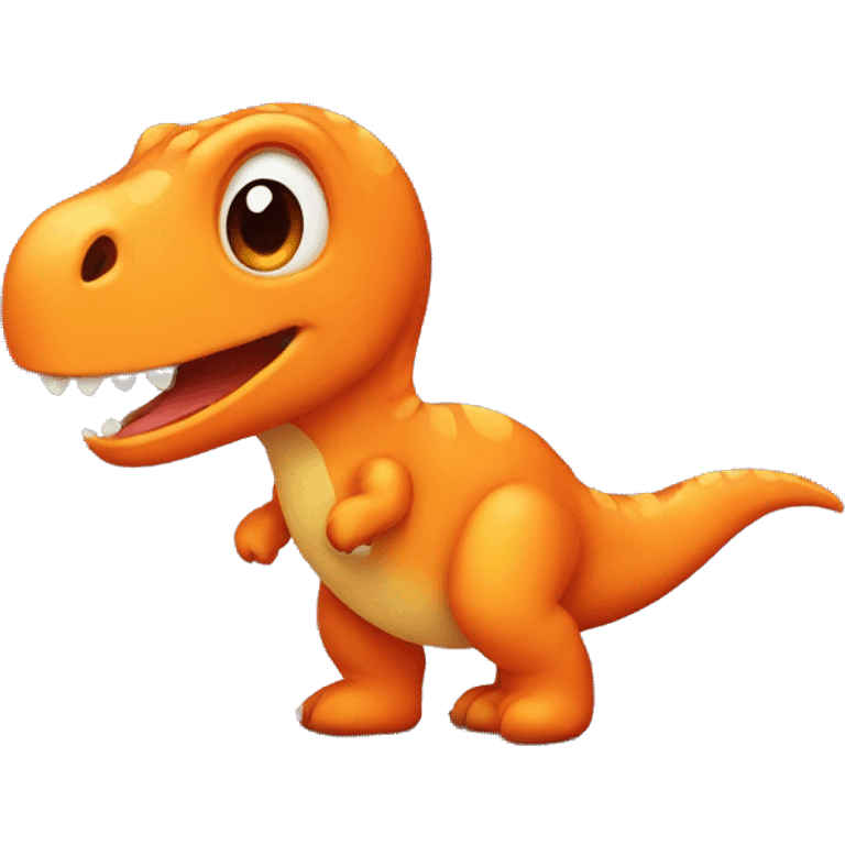 Small orange dinosaur emoji