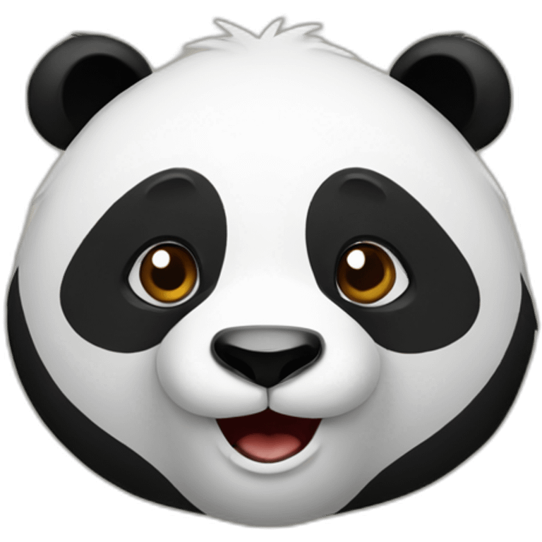 Panda sur ours emoji