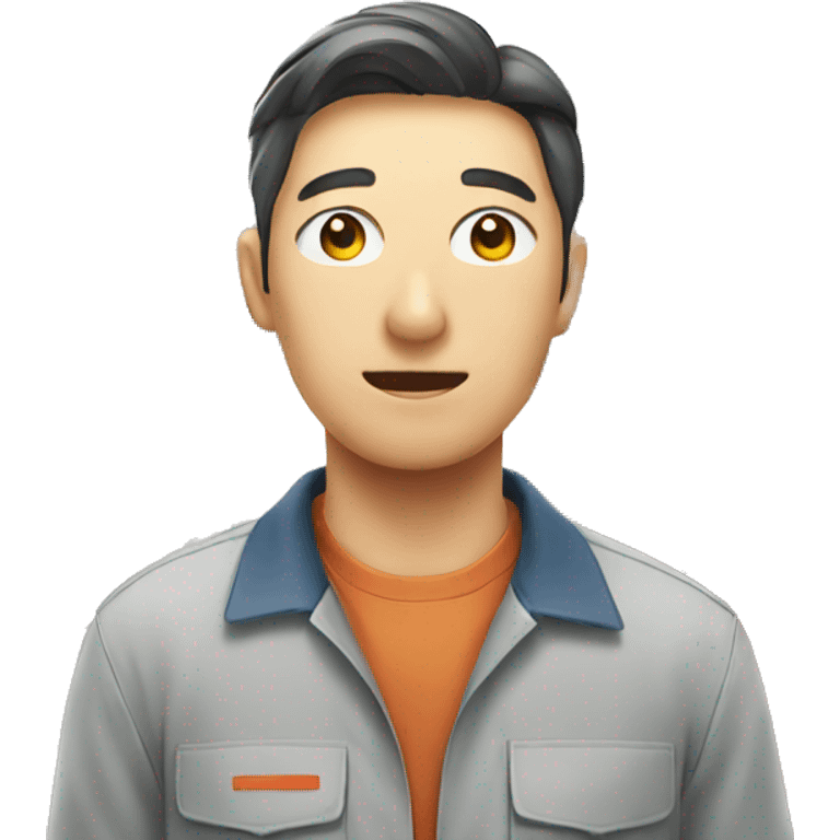 a worker in a warehouse in korean emoji