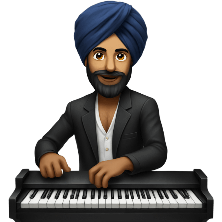 Singh on piano  emoji