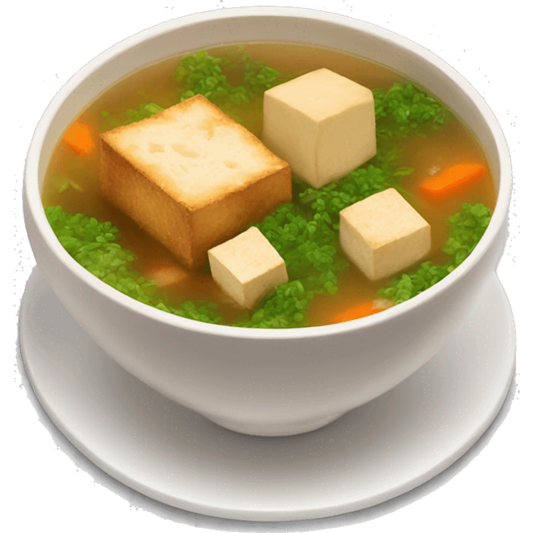 Malatang soup with fried tofu emoji