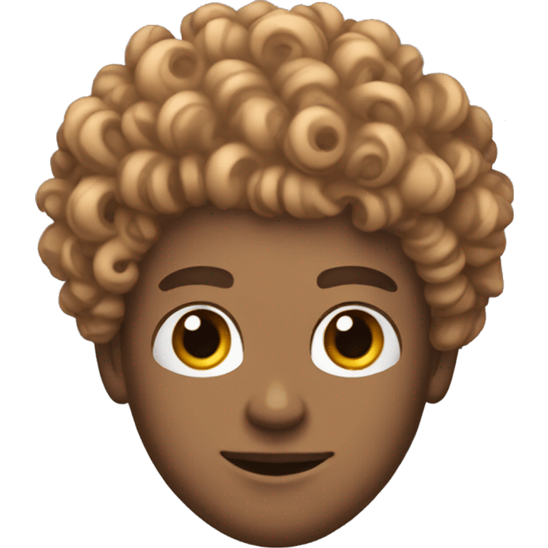 football player with curly emoji