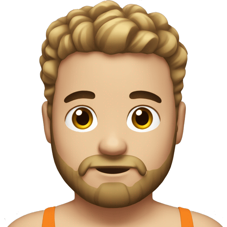 Guy, chubby, swimwear brow hair beard emoji