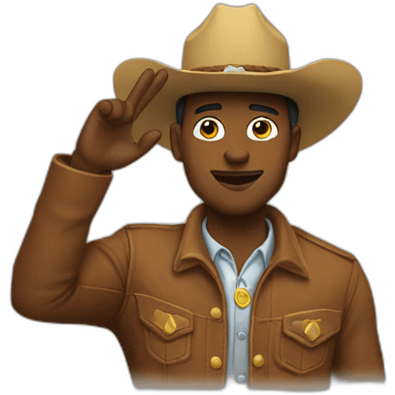 cowboy salute emoji