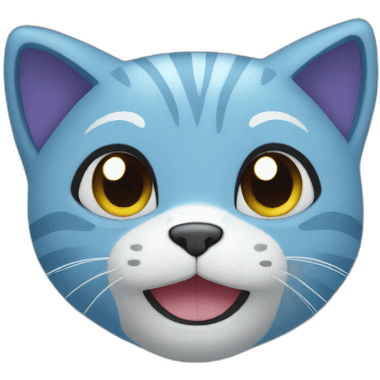 Blue Cat Plush emoji