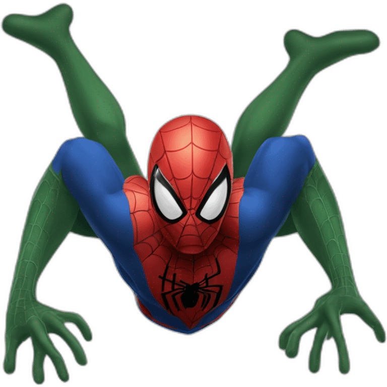 Spider-Man vert tête emoji