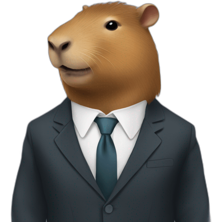 capybara in a suit emoji