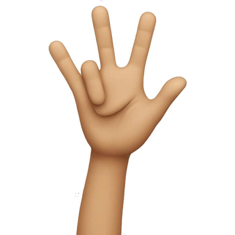 person waving hi emoji