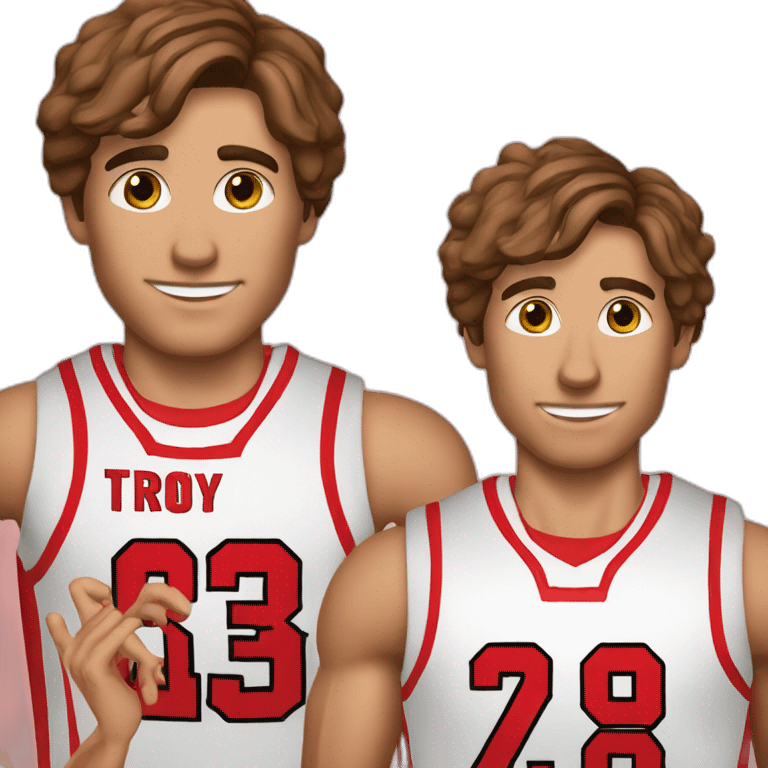 troy bolton in basketball shirt emoji