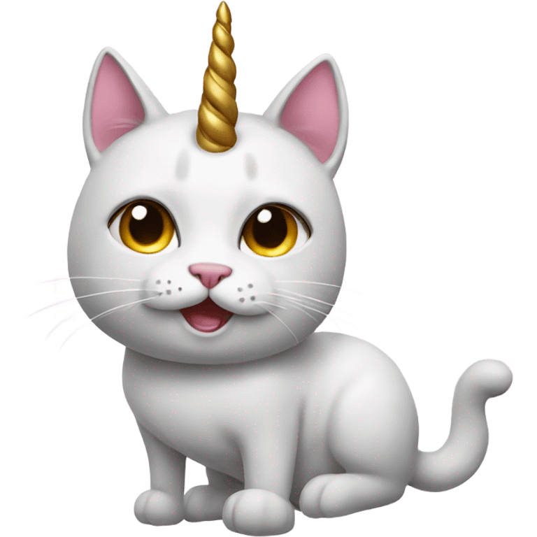 Cat with unicorn emoji