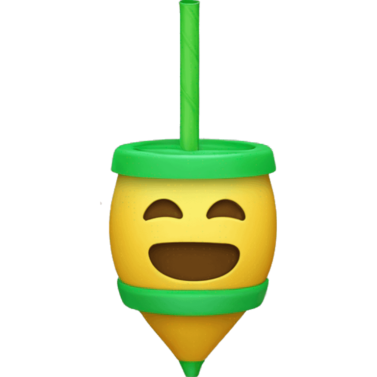 Thc device shaped as a straw  emoji